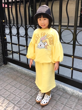 「amber（アンバー）のアイテム」を使った、璇兒 🌟Rita🌟さん（キッズ・110cm）の春コーディネート