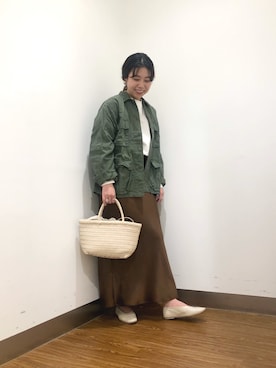 「ROTHCO（ロスコ）のアイテム（カバーオール）」を使った、sakaiさん（レディース・160cm）の春コーディネート