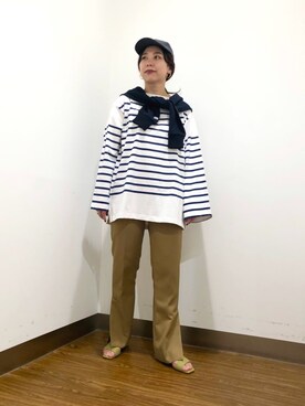 「URBAN RESEARCH（アーバンリサーチ）のアイテム（その他トップス）」を使った、sakaiさん（レディース・160cm）の春コーディネート