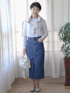 「无印良品」｜Wendyさん（レディース・158cm）の春コーディネート