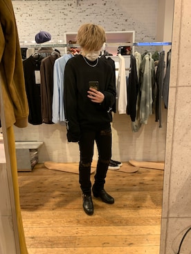 「TAKAHIROMIYASHITATheSoloIst.（タカヒロミヤシタザソロイスト）のアイテム（パンツ）」を使った、kuri0802さん（メンズ・170cm）の春コーディネート