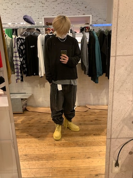 「doublet（ダブレット）のアイテム（デニムパンツ）」を使った、kuri0802さん（メンズ・170cm）の春コーディネート