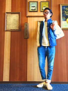 「ノーティードッグ」｜「アイテム（ジャケット/アウター）」を使った、kidさん（メンズ・178cm）の秋コーディネート