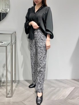 「袖ボリューム」｜「アイテム（その他シューズ）」を使った、namikaさん（レディース・158cm）の冬コーディネート