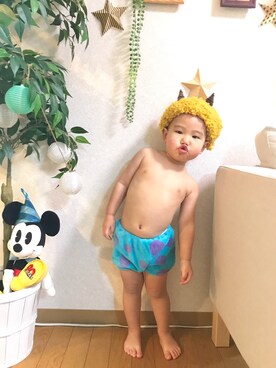 「節分」｜「アイテム（その他）」を使った、aotoさん（キッズ・90cm）の冬コーディネート
