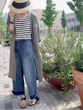 「YECCA VECCA（イェッカヴェッカ）のアイテム」を使った、sakiyoさん（レディース・161cm）の夏コーディネート