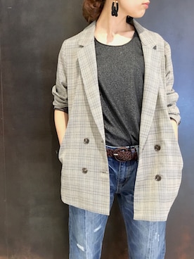 「YECCA VECCA（イェッカヴェッカ）のアイテム」を使った、sakiyoさん（レディース・161cm）の秋コーディネート