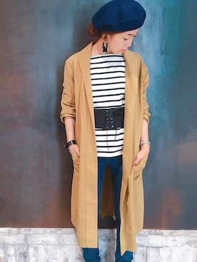 「Editt by YECCA VECCA（エディットバイイェッカヴェッカ）のアイテム」を使った、sakiyoさん（レディース・161cm）の秋コーディネート