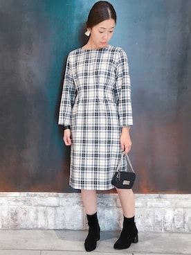 sakiyoさん（レディース・161cm）の冬コーディネート