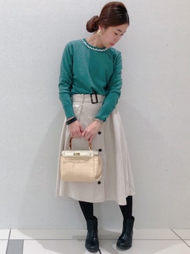 sakiyoさん（レディース・161cm）の冬コーディネート