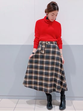 sakiyoさん（レディース・161cm）の冬コーディネート