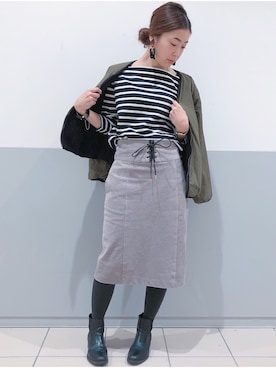 sakiyoさん（レディース・161cm）の冬コーディネート