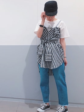 sakiyoさん（レディース・161cm）の春コーディネート