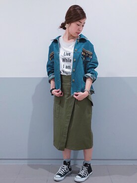 sakiyoさん（レディース・161cm）の春コーディネート