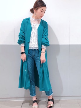 sakiyoさん（レディース・161cm）の春コーディネート