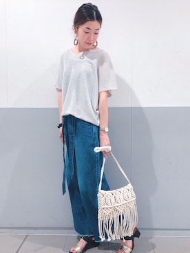 sakiyoさん（レディース・161cm）の春コーディネート