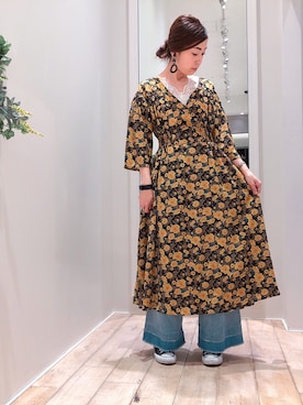 「YECCA VECCA（イェッカヴェッカ）のアイテム（アクセサリー）」を使った、sakiyoさん（レディース・161cm）の春コーディネート