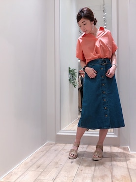 sakiyoさん（レディース・161cm）の春コーディネート