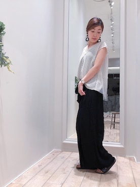 sakiyoさん（レディース・161cm）の夏コーディネート