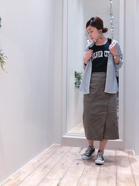 sakiyoさん（レディース・161cm）の夏コーディネート