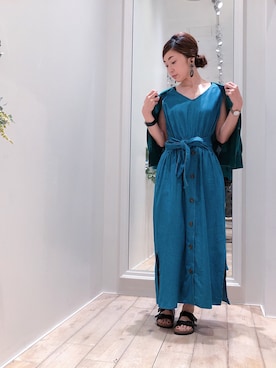 sakiyoさん（レディース・161cm）の夏コーディネート