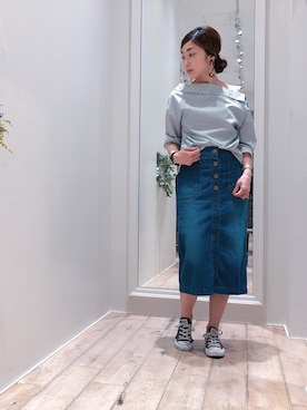 sakiyoさん（レディース・161cm）の夏コーディネート