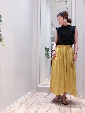 sakiyoさん（レディース・161cm）の夏コーディネート