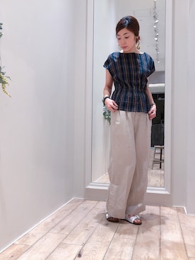 「Sonia C（ソニアシー）のアイテム」を使った、sakiyoさん（レディース・161cm）の夏コーディネート