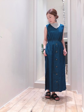 sakiyoさん（レディース・161cm）の夏コーディネート