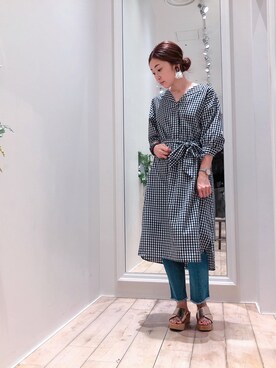 sakiyoさん（レディース・161cm）の夏コーディネート