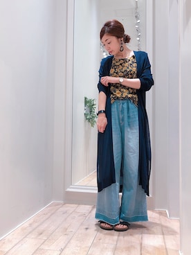 sakiyoさん（レディース・161cm）の夏コーディネート