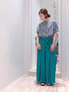 sakiyoさん（レディース・161cm）の夏コーディネート