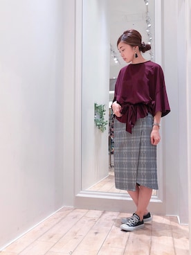 sakiyoさん（レディース・161cm）の夏コーディネート