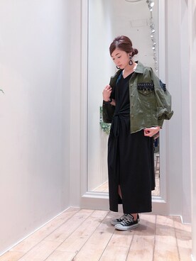 「Editt by YECCA VECCA（エディットバイイェッカヴェッカ）のアイテム（その他アウター）」を使った、sakiyoさん（レディース・161cm）の秋コーディネート