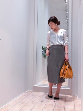 sakiyoさん（レディース・161cm）の秋コーディネート