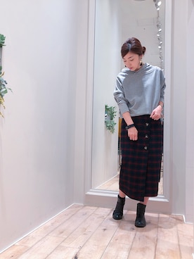 sakiyoさん（レディース・161cm）の秋コーディネート