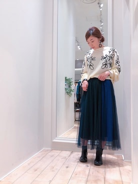 「YECCA VECCA（イェッカヴェッカ）のアイテム」を使った、sakiyoさん（レディース・161cm）の秋コーディネート