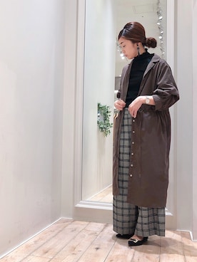 sakiyoさん（レディース・161cm）の秋コーディネート