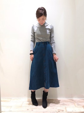 sakiyoさん（レディース・161cm）の秋コーディネート