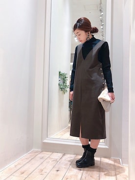 sakiyoさん（レディース・161cm）の秋コーディネート