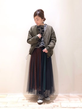 sakiyoさん（レディース・161cm）の秋コーディネート