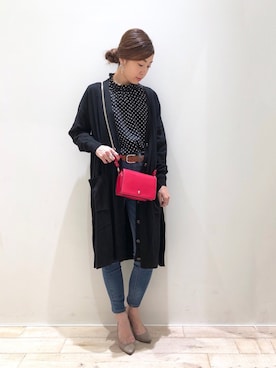 「YECCA VECCA（イェッカヴェッカ）のP.シェイプスキニーデニム＊（その他パンツ）」を使った、sakiyoさん（レディース・161cm）の秋コーディネート