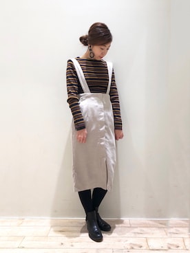 sakiyoさん（レディース・161cm）の秋コーディネート