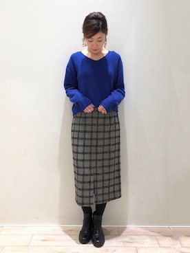 sakiyoさん（レディース・161cm）の冬コーディネート