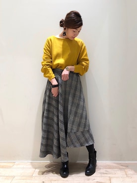 sakiyoさん（レディース・161cm）の冬コーディネート