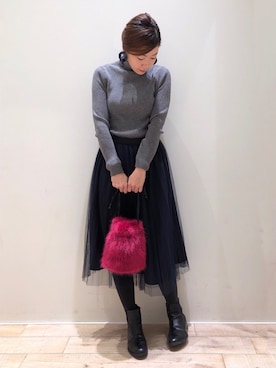 sakiyoさん(レディース・161cm)の冬コーディネート