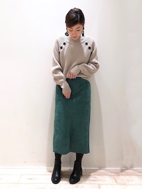 sakiyoさん（レディース・161cm）の冬コーディネート