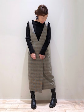 sakiyoさん（レディース・161cm）の冬コーディネート