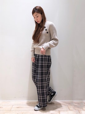 sakiyoさん（レディース・161cm）の冬コーディネート