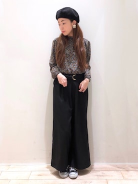 sakiyoさん（レディース・161cm）の冬コーディネート